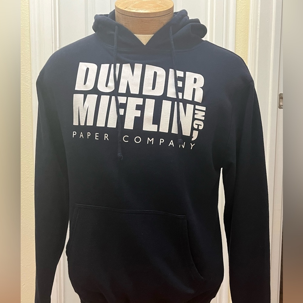 The office Dunder Mifflin Navy Blue hoodie size Small